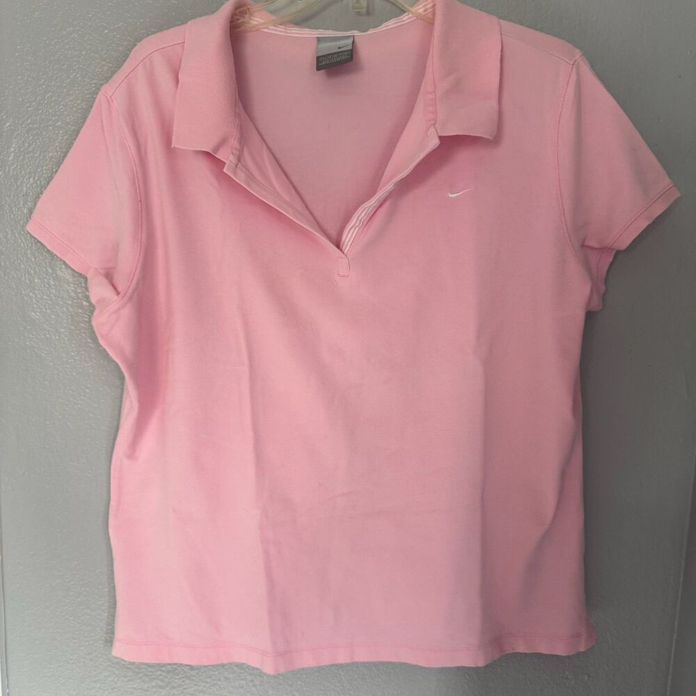 Nike Women’s Light Pink Short Sleeve Polo Tee